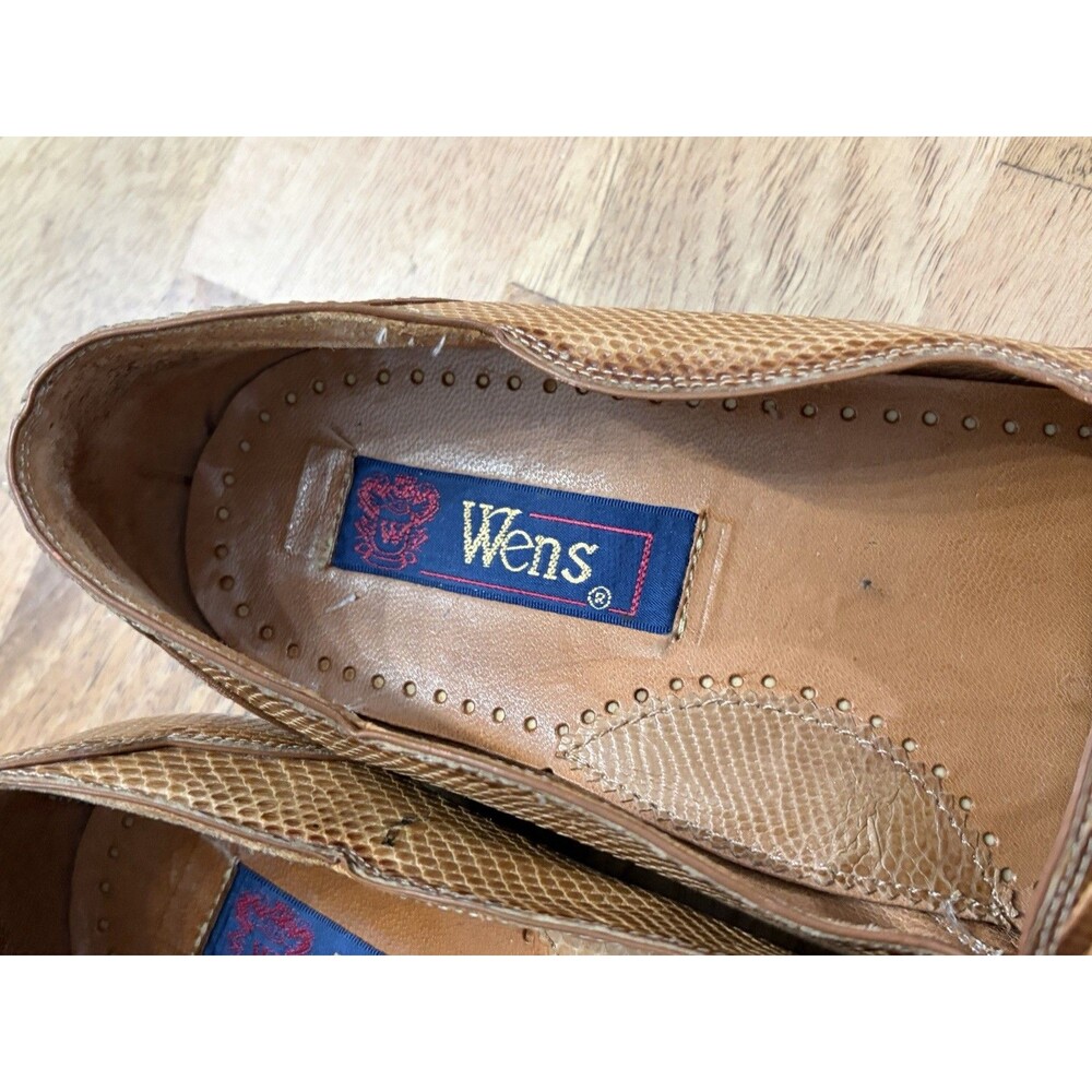 Wens Lizard Loafers Men’s Size 9 Reptile Beige - Picture 6 of 9